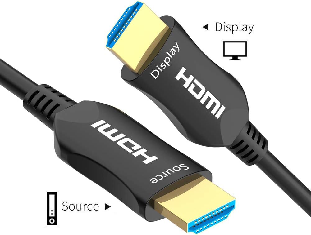 Fiber Optic HDMI Cable 50ft 4K 60Hz HDR10 18Gbps W879