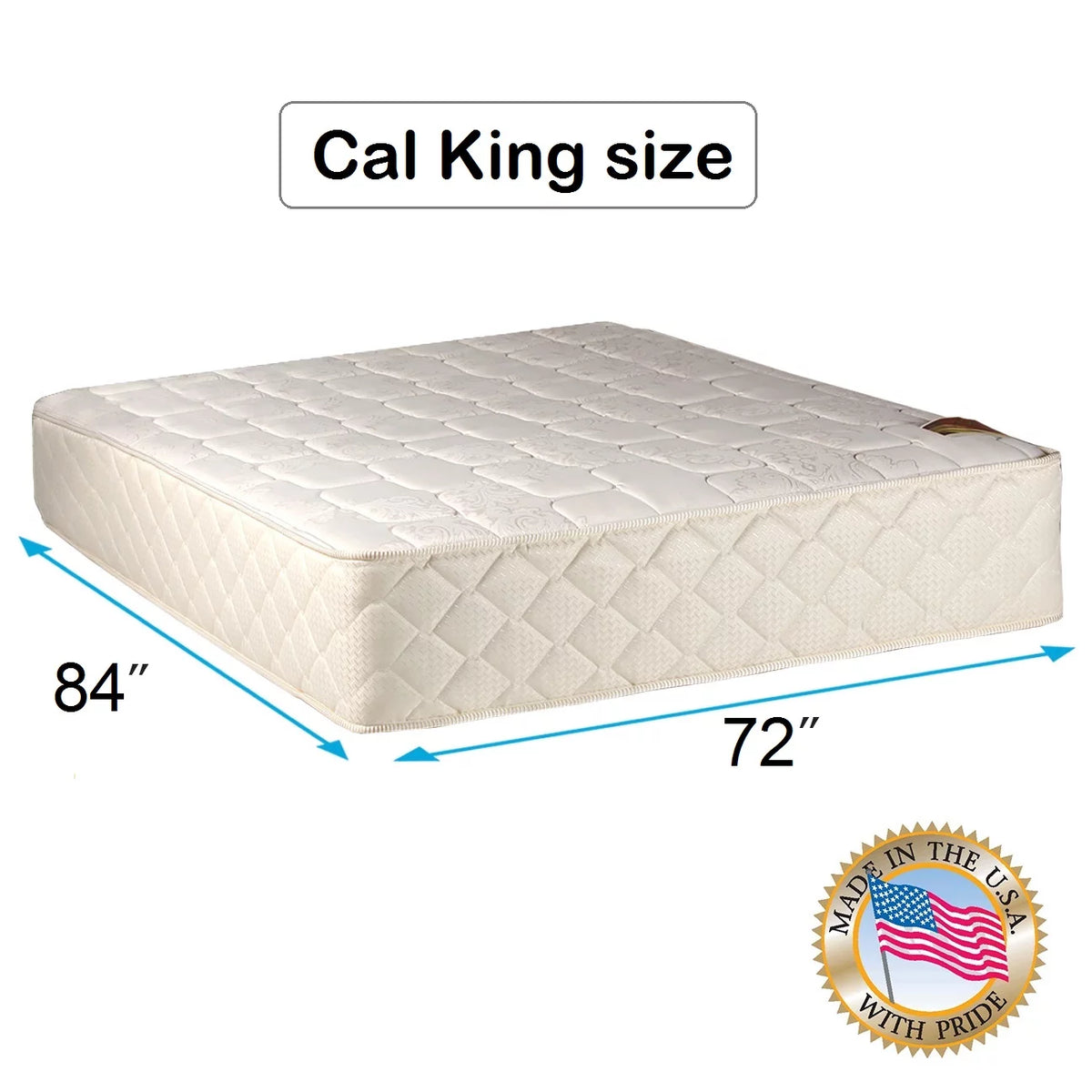 Cali King Medium Firm Two-Sided Mattress with Cover C29250