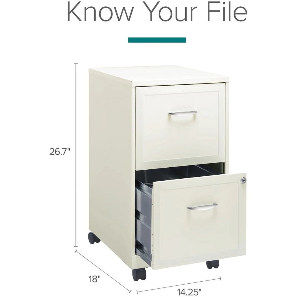 2 Drawer Steel Mobile File Cabinet P610144
