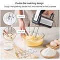 300W Electric Hand Mixer with Stainless Steel Accessories D4325