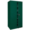 Forest Green Storage Cabinet with Recessed Handle Z878