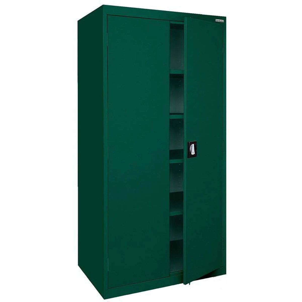 Forest Green Storage Cabinet with Recessed Handle Z878