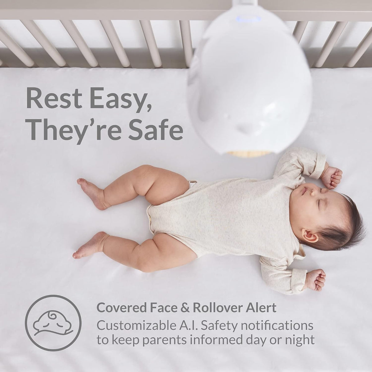 Smart Baby Monitor with HD Night Vision Camera and Two-Way Audio R272
