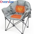 Heated Camping Chair with Lumbar Support, Gray T6727