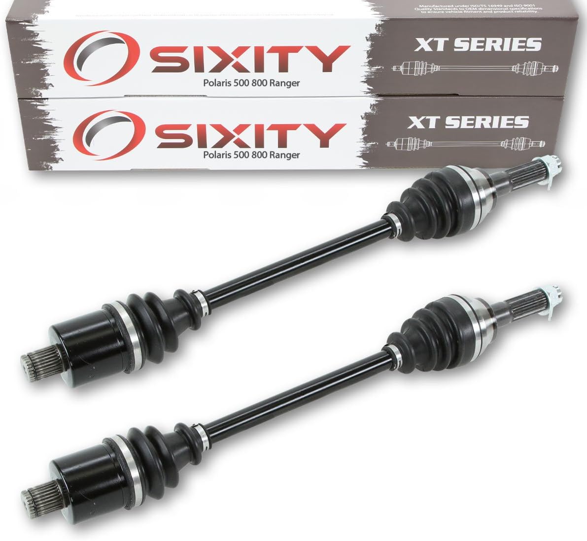 Rear Left & Right CV Axles Pair for Polaris 500 800 Ranger 2013 2012 2011 2010 W524