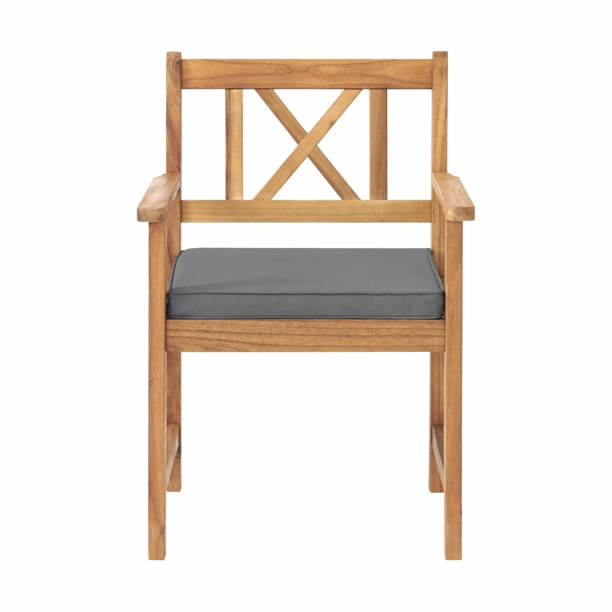 Acacia Wood Dining Chair with Cushions Set of 2 H1075