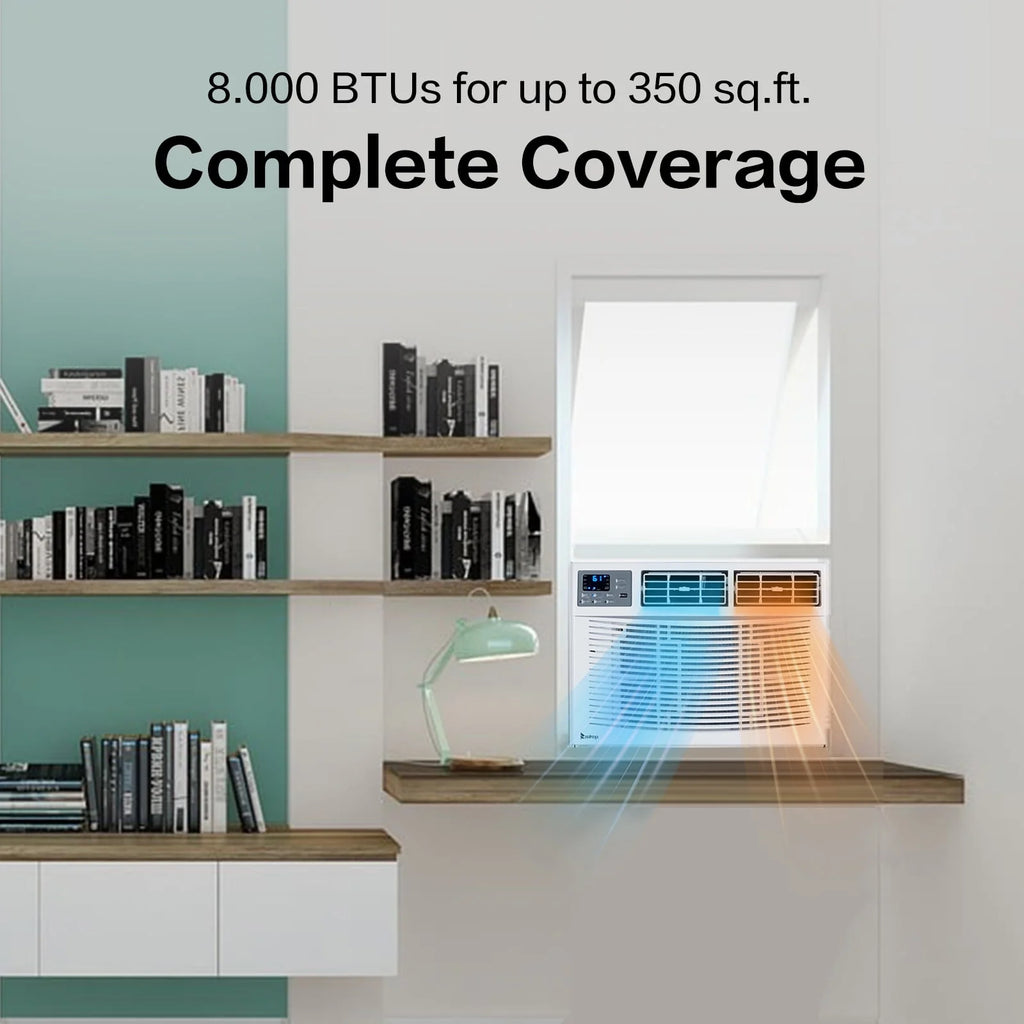 8000 BTU Heat And Cool Window Air Conditioner P26703