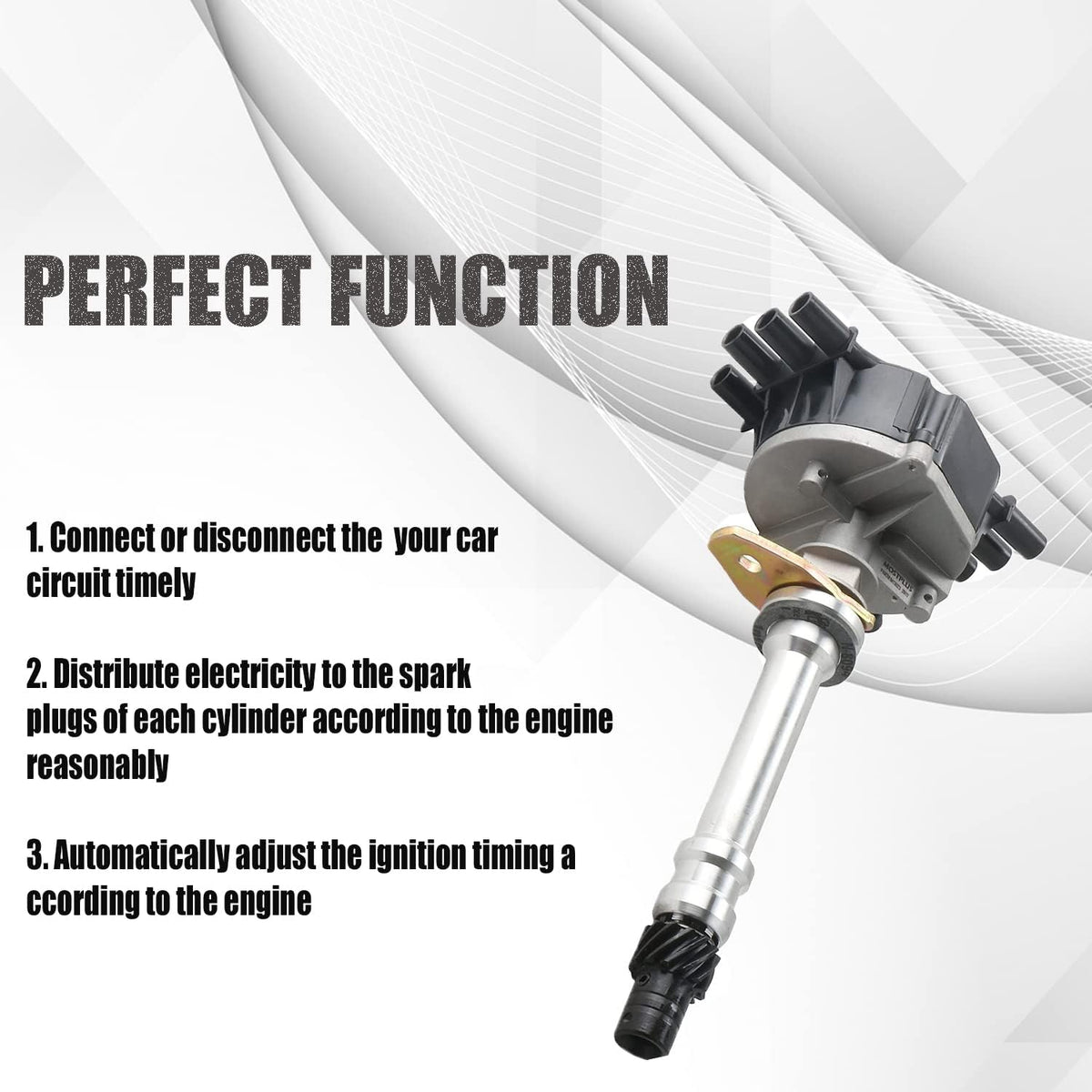 Ignition Distributor Compatible with Chevy GMC Pickup Truck 4.3L V6 Vortec 1996-2005 Pack of 2 L4333